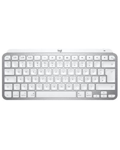 Клавиатура Logitech - MX Keys Mini for Mac, безжична, сива - 1