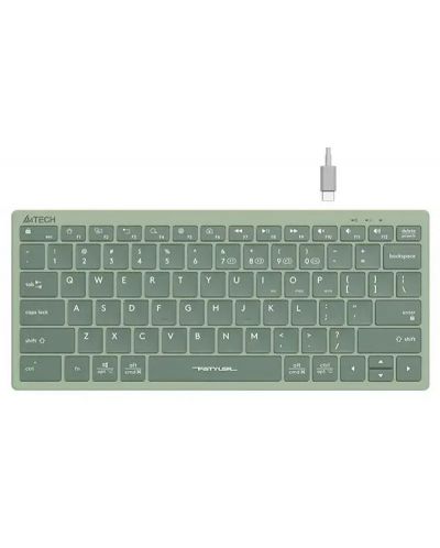 Клавиатура A4tech - FStyler FBX51C, безжична, Matcha green - 1