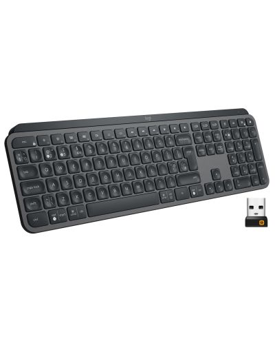 Клавиатура Logitech - MX Keys, безжична, Graphite - 3