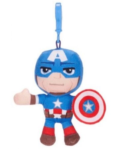 Ключодържател Whitehouse Leisure Marvel: Avengers - Captain America (плюшен), 13 cm - 1