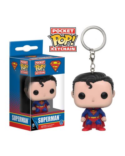 Ключодържател Funko Pocket Pop! DC Comics: Superman, 4cm - 2