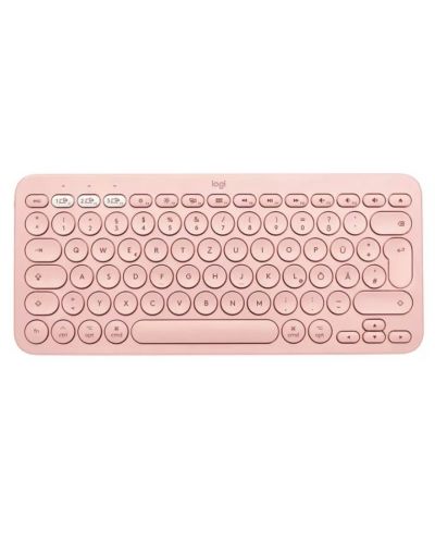 Клавиатура Logitech - K380 For Mac, US ISO, безжична, Rose - 1