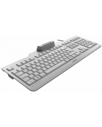 Клавиатура Cherry - Secure Board 1.0, смарт карт четец, бяла - 2