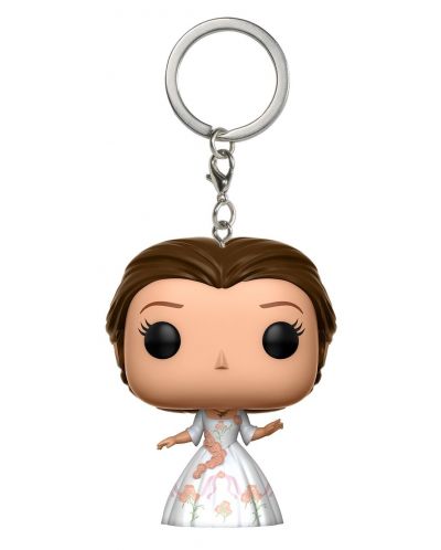 Ключодържател Funko Pocket Pop! Beauty and the Beast - Belle (White dress), 4 cm