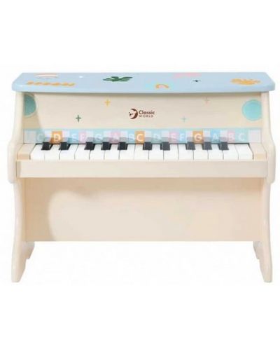 Класическо детско дървено пиано Classic World - Шарено - 2