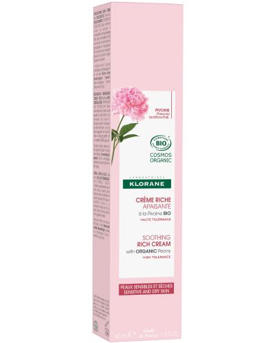 Klorane Peony Богат успокояващ крем, 40 ml - 2