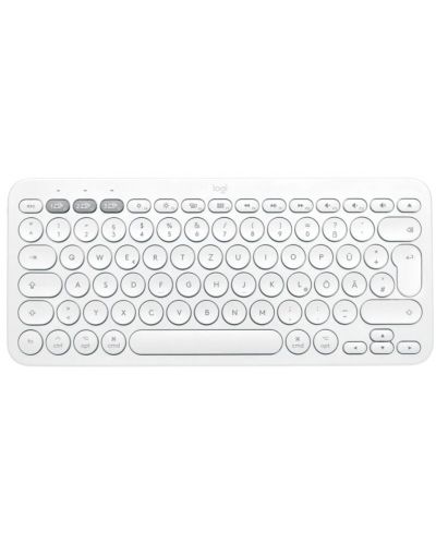 Клавиатура Logitech - Pebble Keys 2 K380s, безжична, US Layout, White - 1
