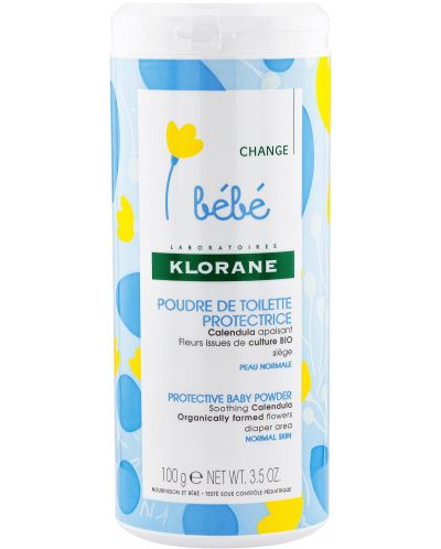 Klorane Bebe Calendula Комплект - Измиващ гел и Защитна пудра, 200 ml + 100 g (Лимитирано) - 4