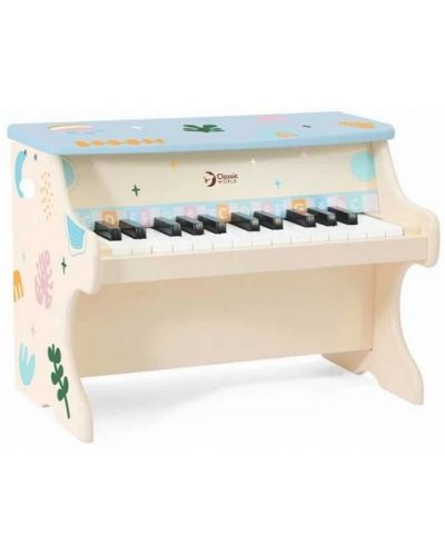 Класическо детско дървено пиано Classic World - Шарено - 1