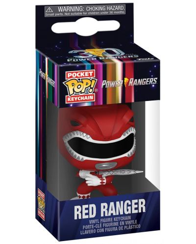 Ключодържател Funko Pocket POP! Television: Mighty Morphin Power Rangers - Red Ranger - 2
