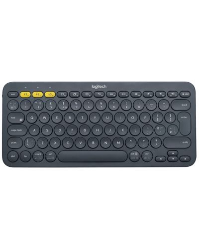 Клавиатура Logitech - K380 US, безжична, черна - 1