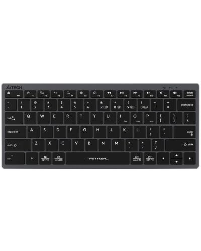 Клавиатура A4tech - FStyler FBX51C, безжична, Stone black - 1