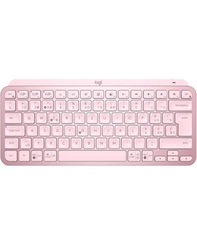 Клавиатура Logitech - MX Keys Mini, безжична, розова - 13