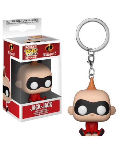 Ключодържател Funko Pocket Pop! Incredibles 2: Jack-Jack, 4 cm - 2
