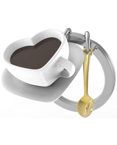 Ключодържател Metalmorphose - Heart coffee cup - 1