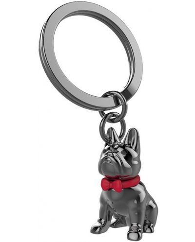 Ключодържател Metalmorphose - Bull Dog with Red Bow tie - 1