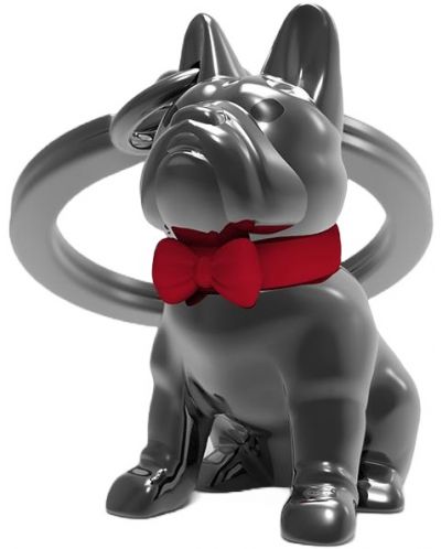 Ключодържател Metalmorphose - Bull Dog with Red Bow tie - 3