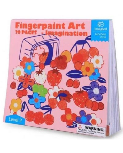 Книжка за рисуване с пръсти Tooky Land - Въображение - 1
