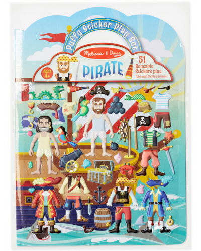Книжка със стикери Melissa & Doug - Пирати - 1