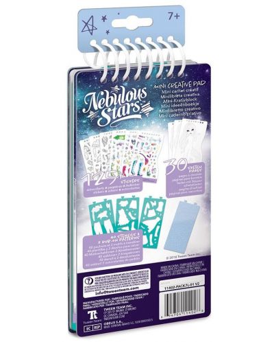 Книжка за рисуване Nebulous Stars - С шаблони и стикери, Моден дизайнер, Изадора - 4