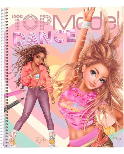 Книжка за оцветяване Depesche TopModel - Танци - 1