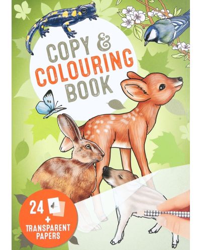 Книжка за копиране и оцветяване Depesche TopModel - Диви животни - 1