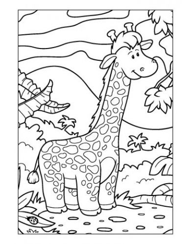 Книжка за оцветяване с жираф - 3