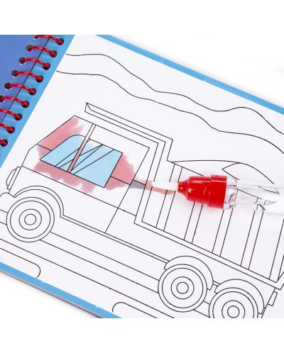 Книжка за оцветяване с вода Kidea - камион - 2