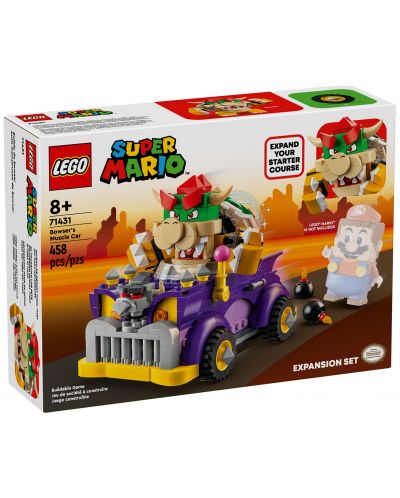 Конструктор допълнение LEGO Super Mario - Мощната кола на Баузър (71431) - 1