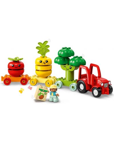 Конструктор LEGO Duplo - Трактор за плодове и зеленчуци (10982) - 4