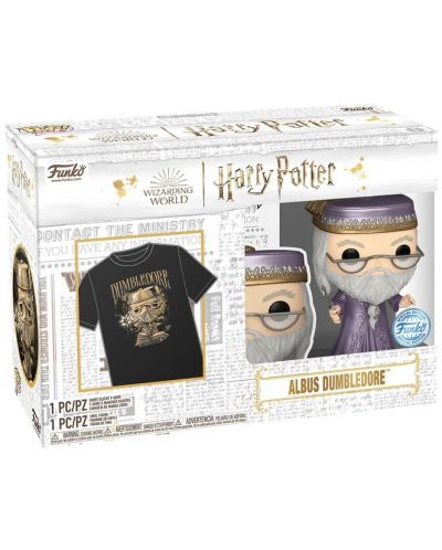 Комплект Funko POP! Collector's Box: Movies - Harry Potter - Dumbledore with Wand (Metallic) (Special Edition), размер L - 4