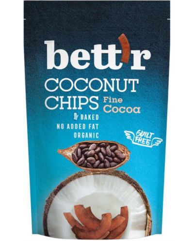 Кокосов чипс с какао, 70 g, Bett'r - 1