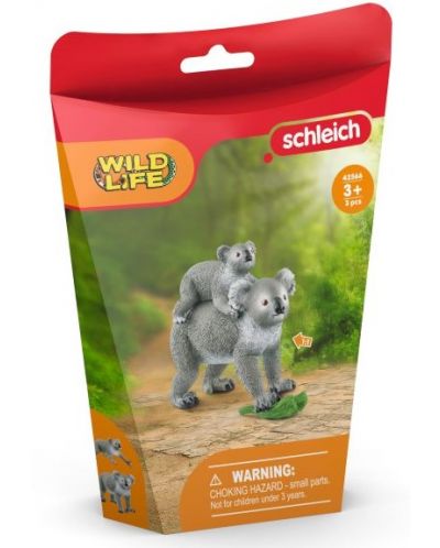 Комплект фигурки Schleich Wild Life - Мама коала с бебе - 2