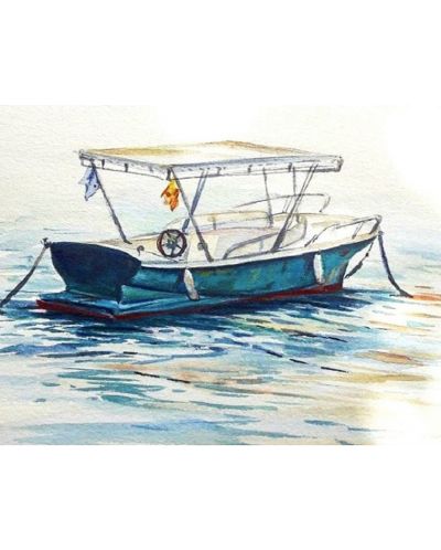 Комплект за рисуване с диаманти TSvetnoy - Lonely Boat - 1