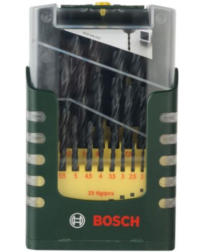 Комплект свредла за метал Bosch - HSS-R, 25 части - 2