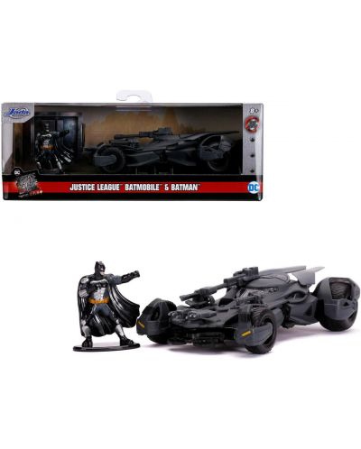 Комплект Jada Toys - Кола Batman Justice League Batmobile, 1:32 - 1