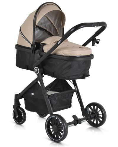 Комбинирана бебешка количка Moni - Rio, каки - 3