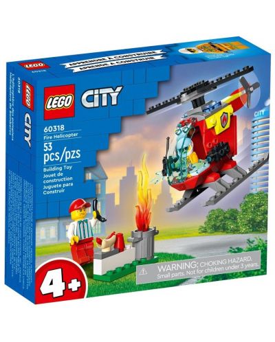 Конструктор LEGO City - Пожарникарски хеликоптер (60318) - 1
