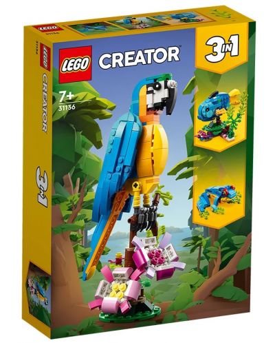 Конструктор  3 в 1 LEGO Creator - Екзотичен папагал (31136) - 1