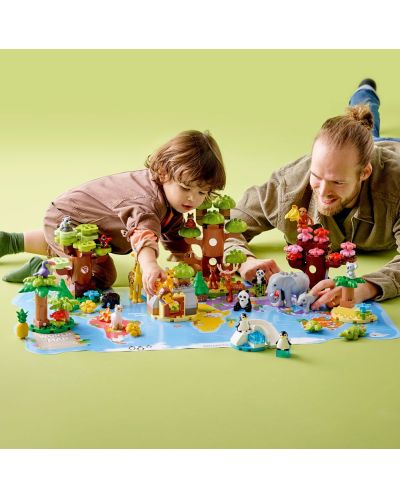 Конструктор LEGO Duplo - Диви животни от целия свят (10975) - 4
