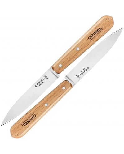 Комплект кухненски ножове Opinel - Essentiels 112, 2 броя, бук - 1