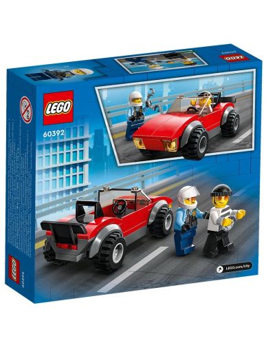 Конструктор LEGO City - Преследване с полицейски мотоциклет (60392) - 2