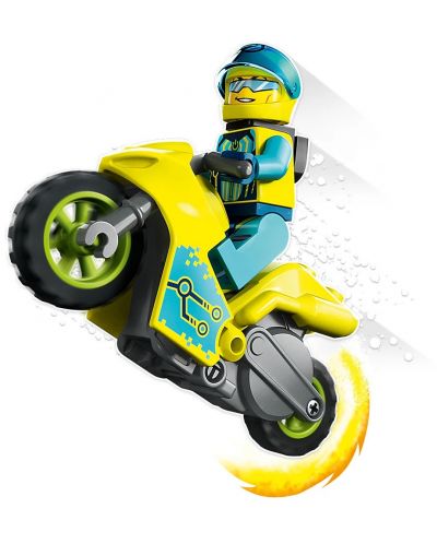 Конструктор LEGO City - Stuntz, Кибер каскадьорски мотоциклет (60358) - 6