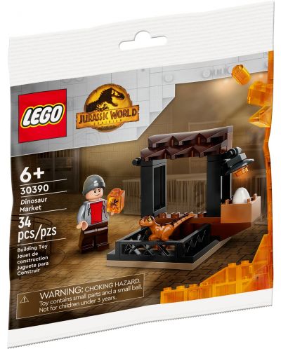 Конструктор LEGO Jurassic World - Пазар за динозаври (30390) - 1