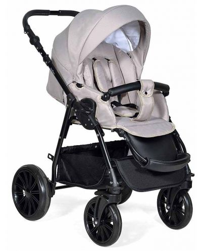 Комбинирана детска количка 2в1 Baby Giggle - Toronto, бежова - 3