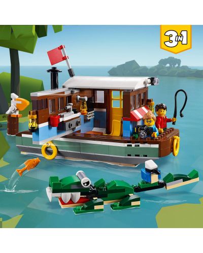 Конструктор LEGO Creator 3 в 1 - Плаваща къща в реката (31093) - 4