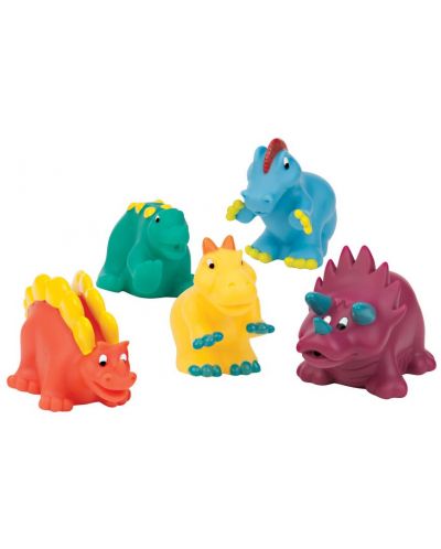 Комплект играчки за баня Battat - Динозаври - 1