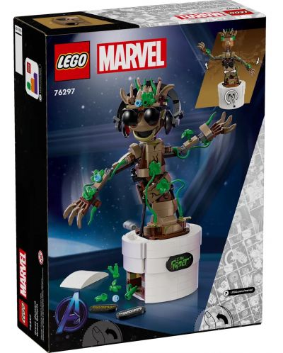 Конструктор LEGO Marvel Super Heroes - Танцуващият Грут (76297) - 2