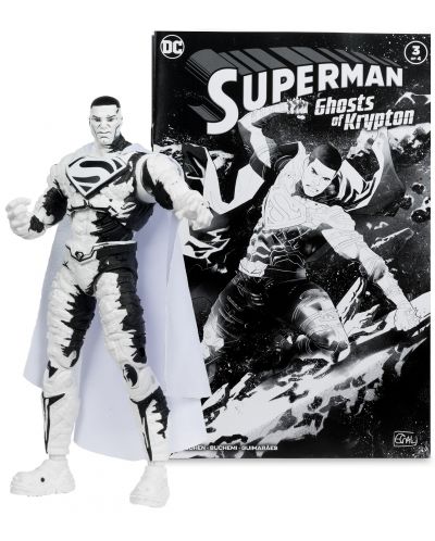 Комплект екшън фигури McFarlane DC Comics: Superman - Ghosts of Krypton (Page Punchers) (Sketch Edition) (Gold Label) (Limited Edition), 18 cm - 6