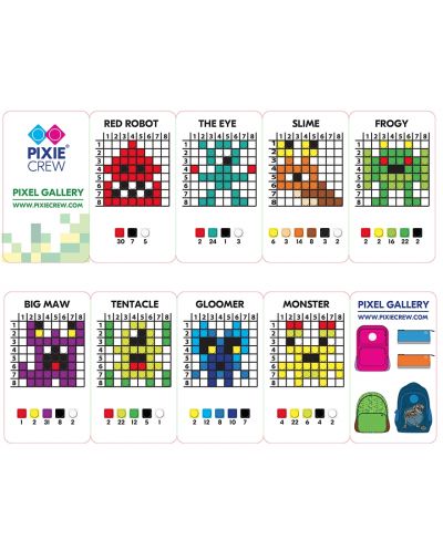 Комплект цветни силиконови пиксели Pixie Crew - Green, 250 броя - 3